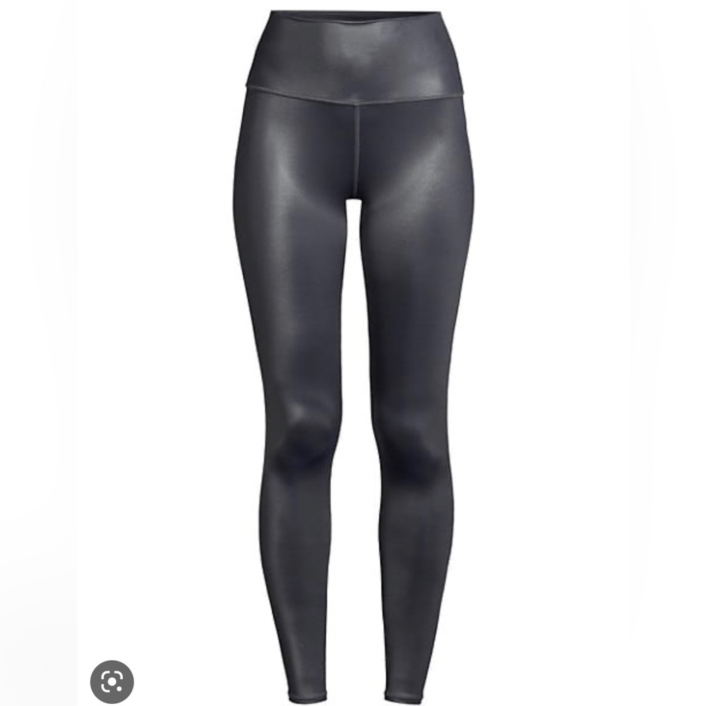 Alo Yoga Gunmetal Gray Hi-rise Shine leggings - full length size small!